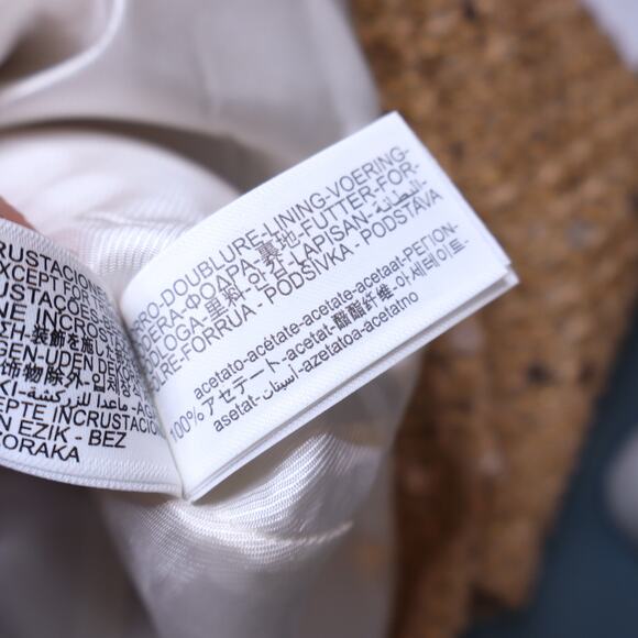 ZARA NWT Sequin Belt Blazer Camel Tweed Round Neck Long Sleeve Women's XS - Picture 12 of 13